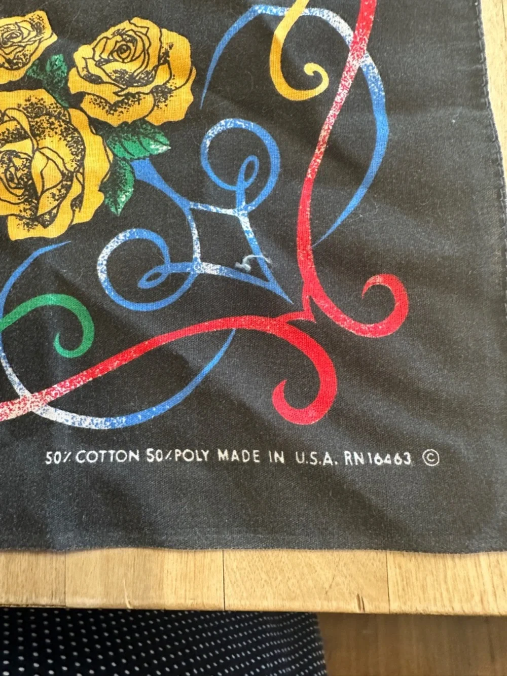 Harley-Davidson Black Bandana with Blue Accents
